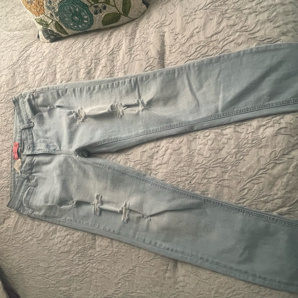 Wax jeans skinny ripped jeans
